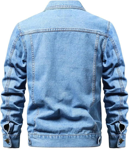 Sky Blue Denim Jacket for Men & Women | Classic Lightweight Casual Wear